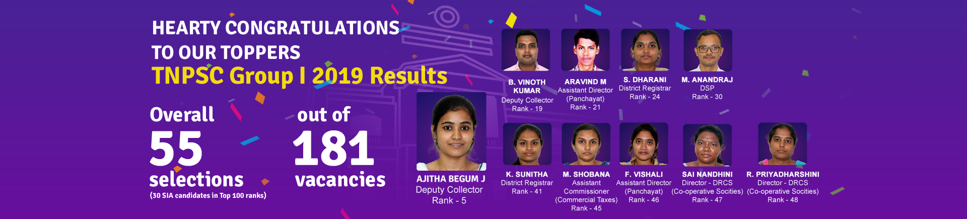 TNPSC Group 1 results - Shankar IAS Academy