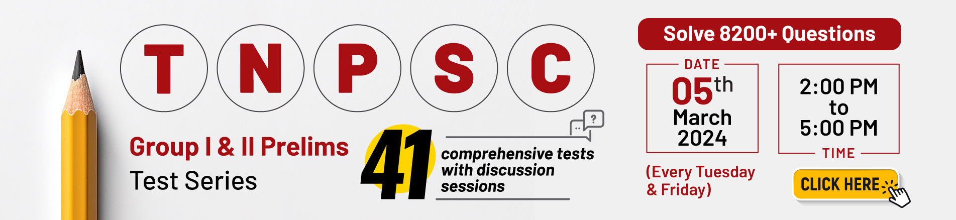 Tnpsc G1 & G II Prelims Test